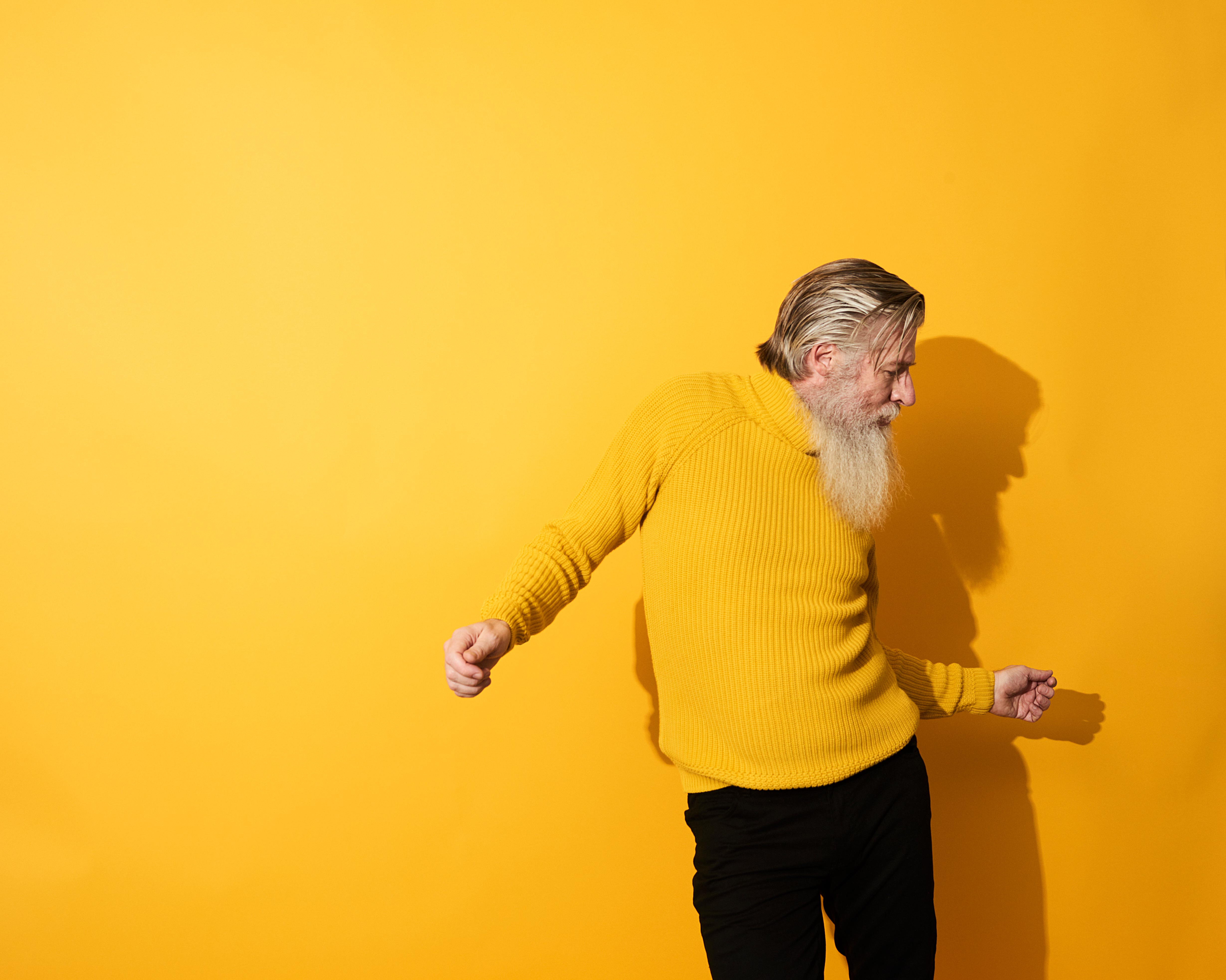 Person in yellow
