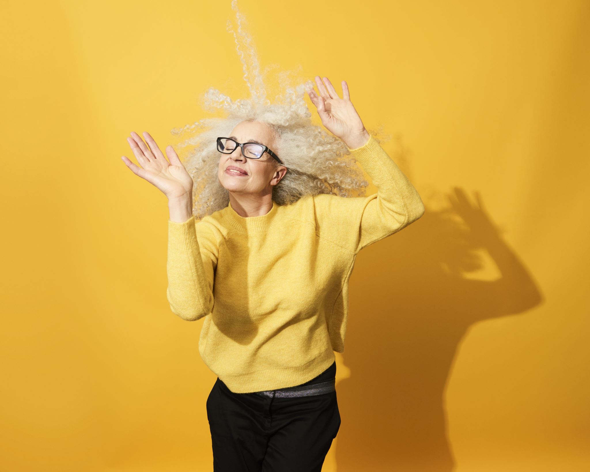 Excited woman